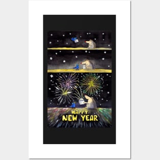 Happy New Year Posters and Art